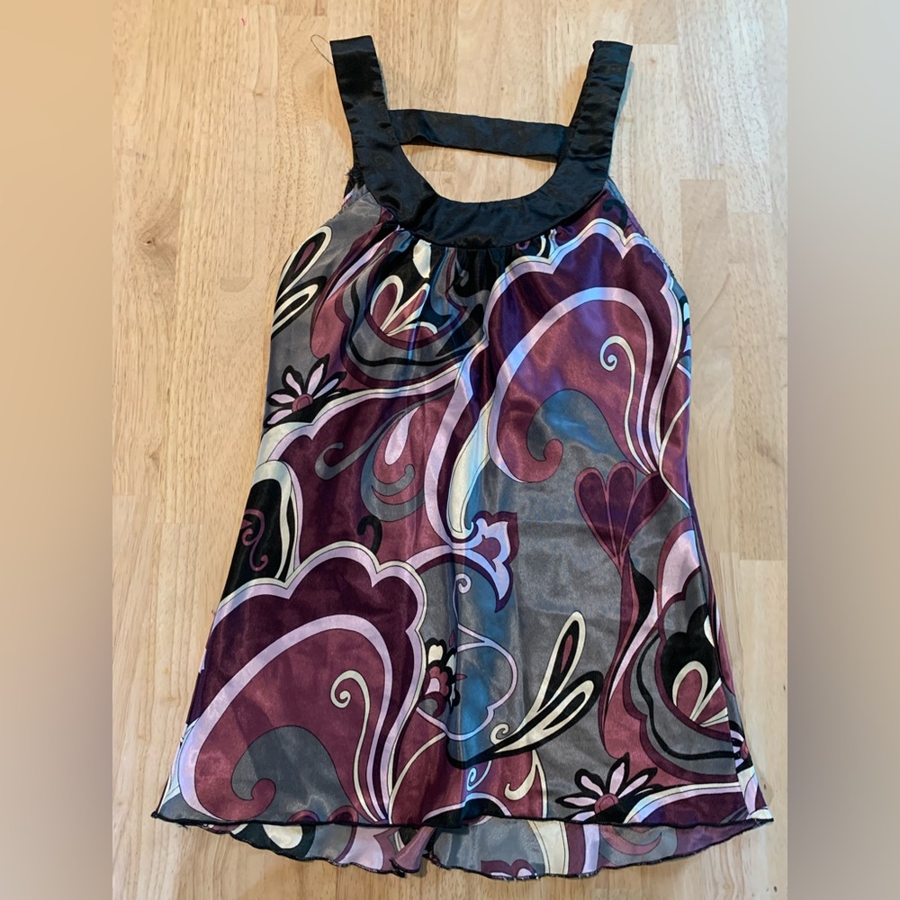 Purple pattern blouse